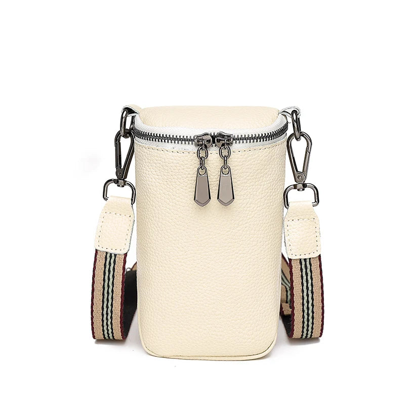 Leather Mini Crossbody Bag Women Shoulder Phone Holder