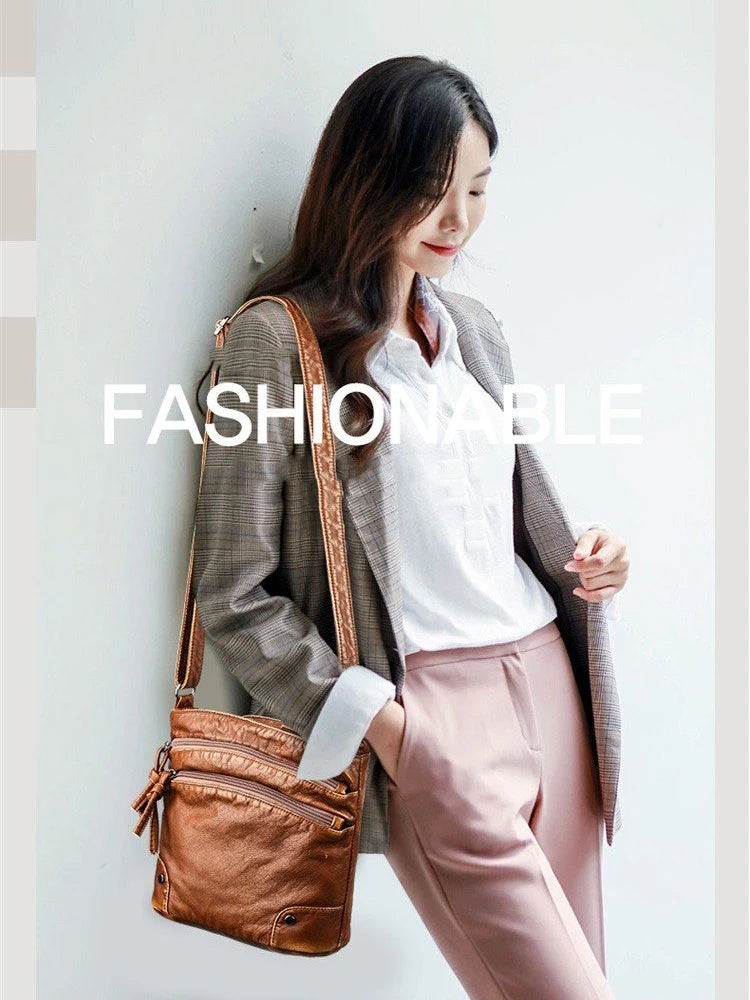Women Leather Shoulder Bags Crossbody Small Handbag