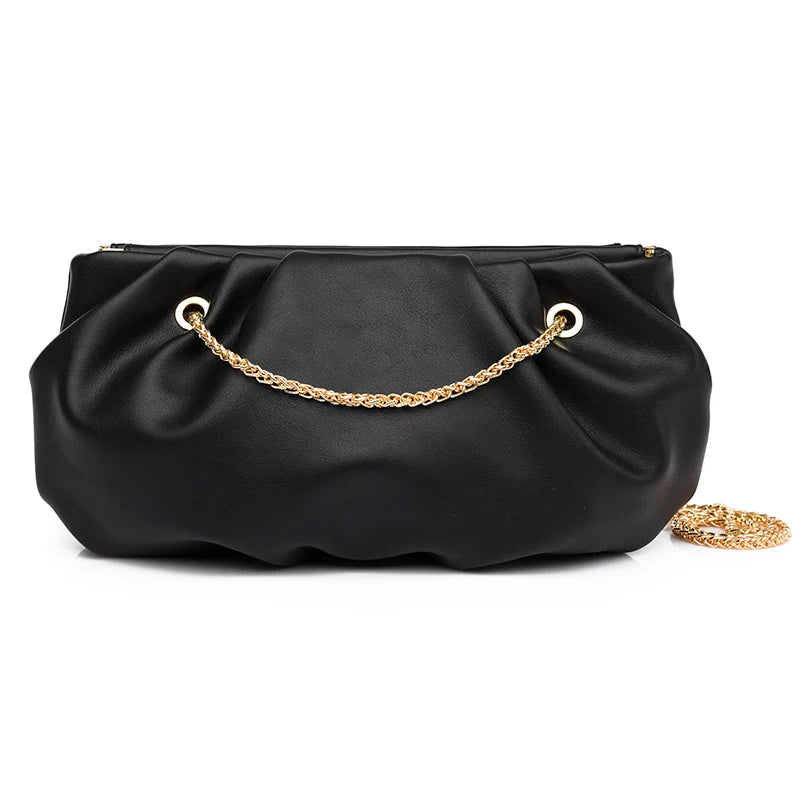 Women Leather Shoulder Crossbody Bag Chain Totes Clutch Handbag Messenger Bag