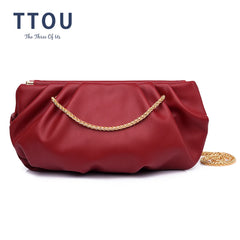 Women Leather Shoulder Crossbody Bag Chain Totes Clutch Handbag Messenger Bag