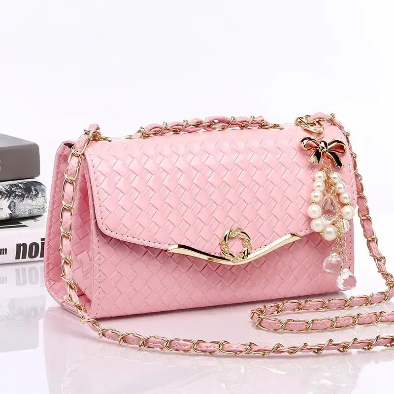 Women Leather Shoulder Messenger Bags Handbags Candy Chain Crossbody Bags