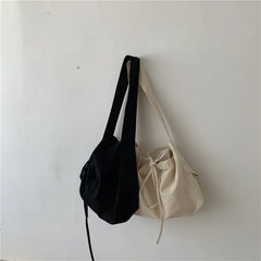 Women Leisure Bandage Crossbody Bag Canvas Shoulder Bag