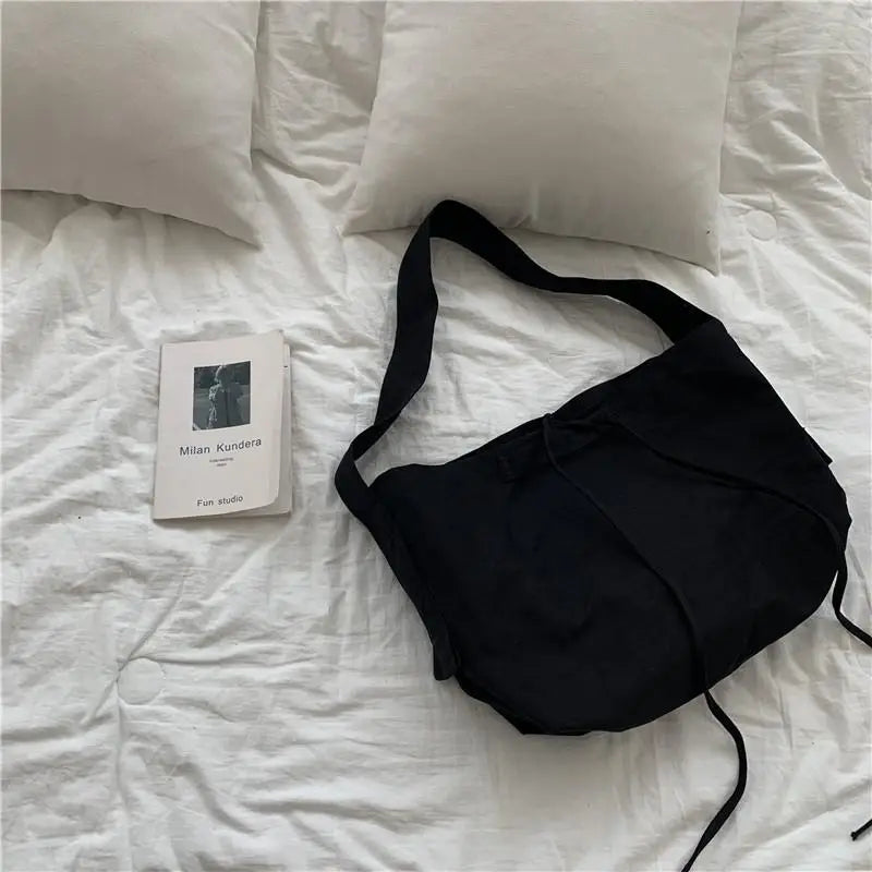 Women Canvas Bandage Crossbody Bag
