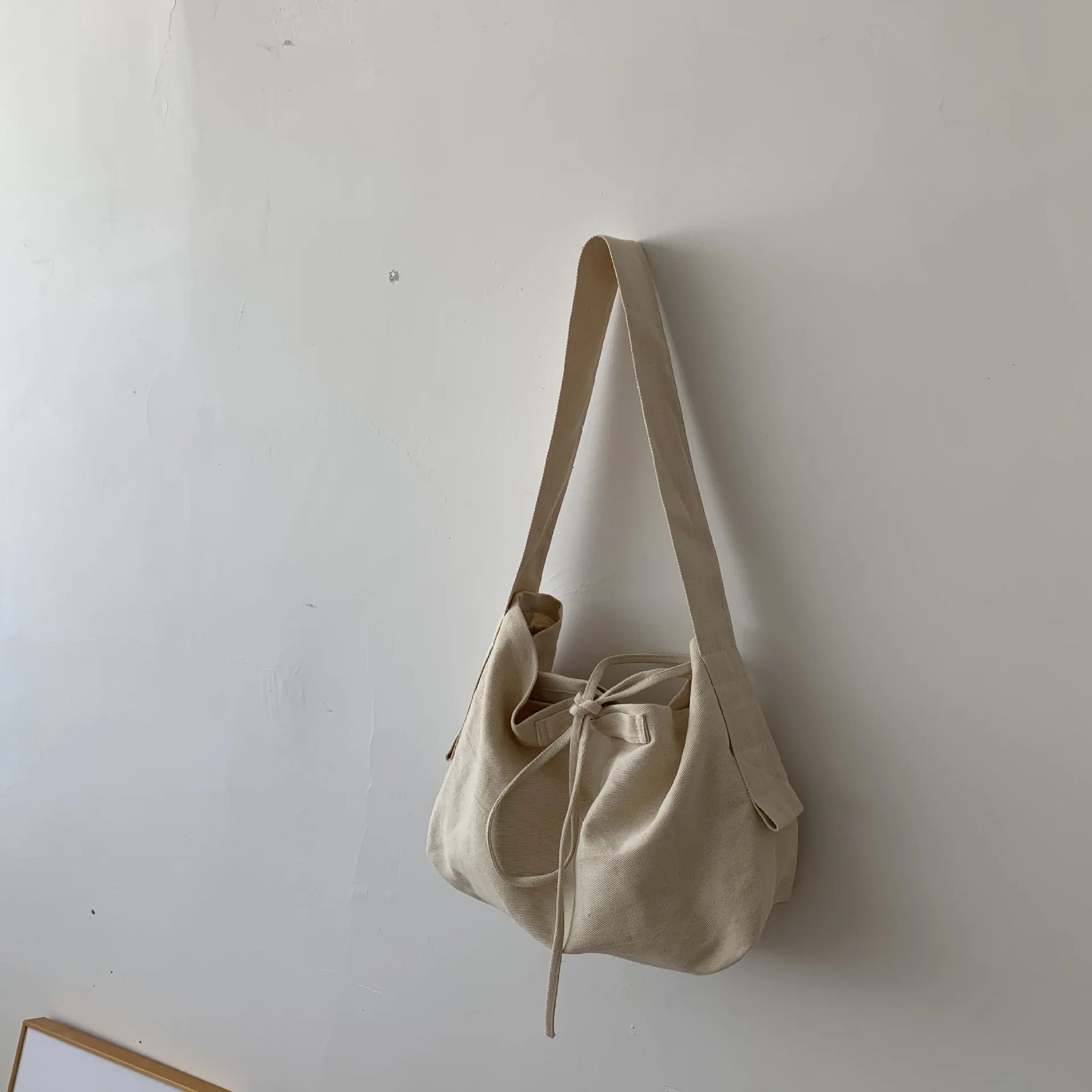 Women Canvas Bandage Crossbody Bag
