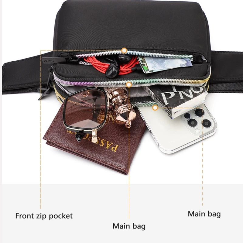 Women Lightweight Waist Fanny Pack Phone Pouch Casual Belt Bag