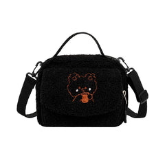 Women Plush Shoulder Bag Cross Body Purse