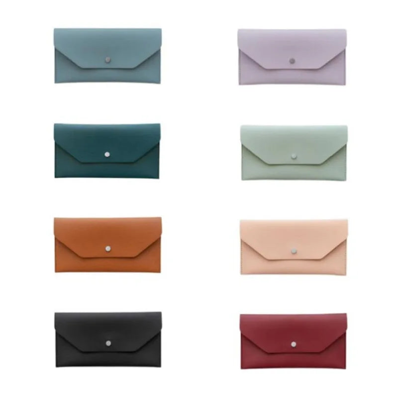 Women Leather Long Wallet Money Clutch Multifunctional Female Purse
