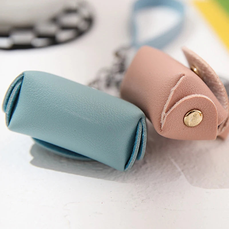 Women Lovely Key Bag Leather Mini Small Storage Small Bag Key Chain Bag Accessor