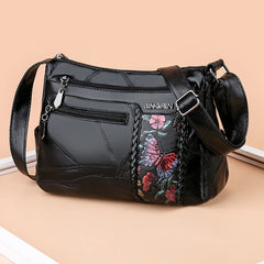 Women Leather Shoulder Bags Printed Handbag Girl Hand Bags