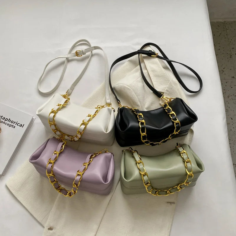 French Chain Crossbody Bags for Women