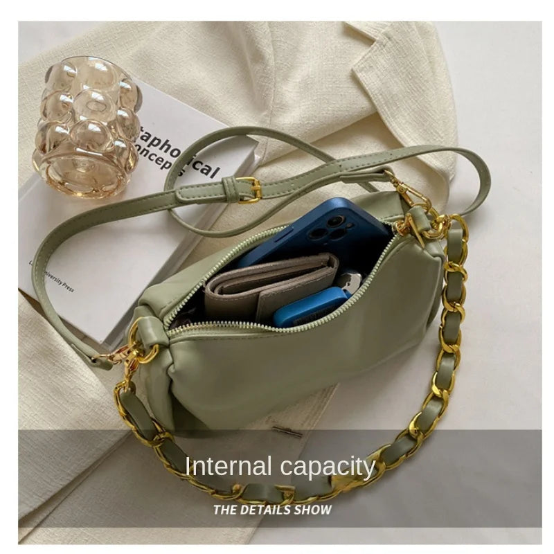 French Chain Crossbody Bags for Women