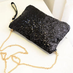 Glitter Sequin Crossbody Bag Sparkling Evening Envelope Clutch