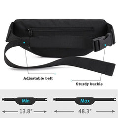 Women Men Canvas Waist Bag Phone Belt Bag Pouch Casual Travel Fanny Bag Hip