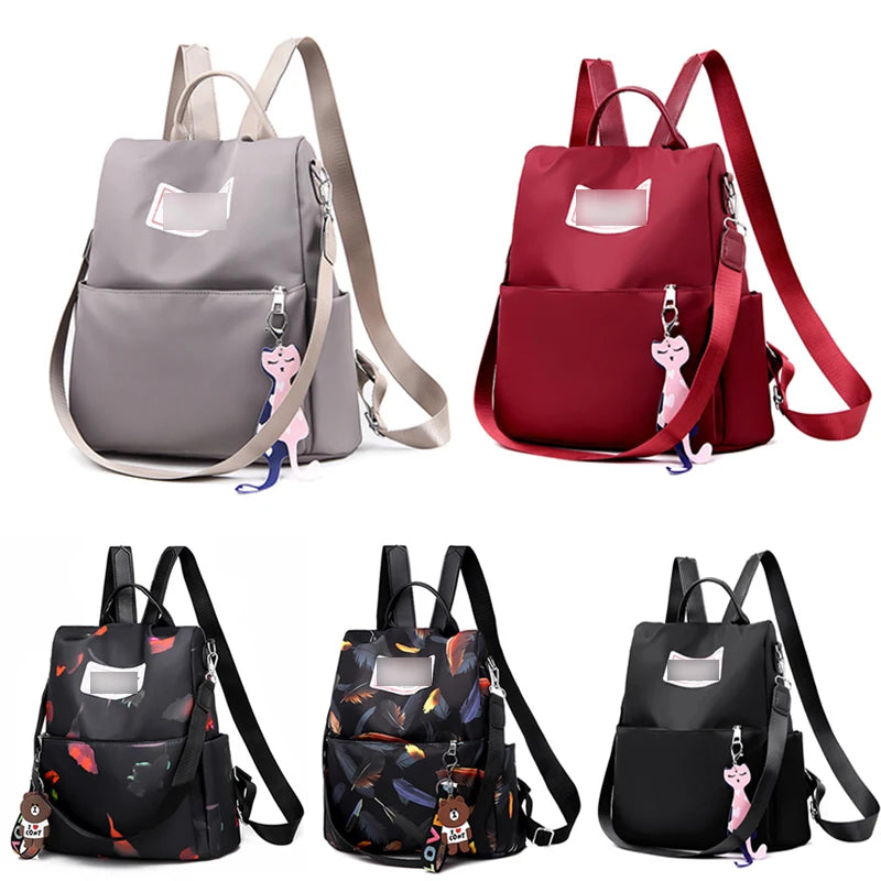 Women Men Backpacks Anti-Theft School Travel Waterproof Satchel Shoulder Bag