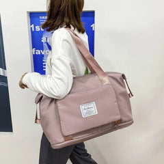 Foldable Gym Bag Dry Wet Shoulder Duffel Waterproof Travel Sports Yoga Tote