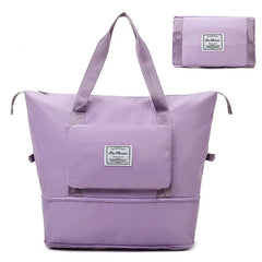Foldable Gym Bag Wet Dry Duffel Handbag Waterproof Travel Sports Yoga Tote