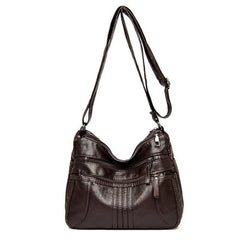 Large Capacity Messenger Bag Soft Leather Shoulder Crossbody Bags