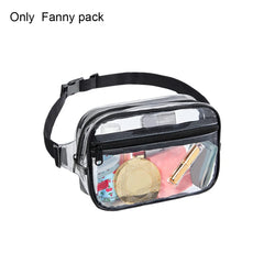 Large Capacity Waist Bag Waterproof Clear PVC Fanny Pack