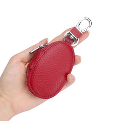 Cowhide Leather Key Wallets Holders Purses Keychains