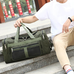 Nylon Travel Duffel Bag - Carry On Luggage - Men Tote