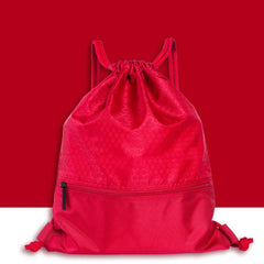 Nylon Outdoor Sports Backpack Large Capacity Drawstring Lock
