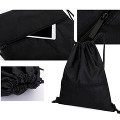 Nylon Outdoor Sports Backpack Large Capacity Drawstring Lock