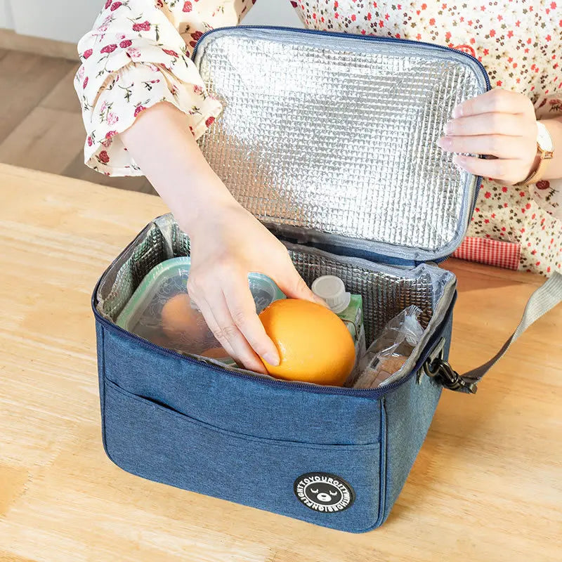 Thermal Insulated Cooler Bags Large Picnic Lunch Bento Food Box Bag