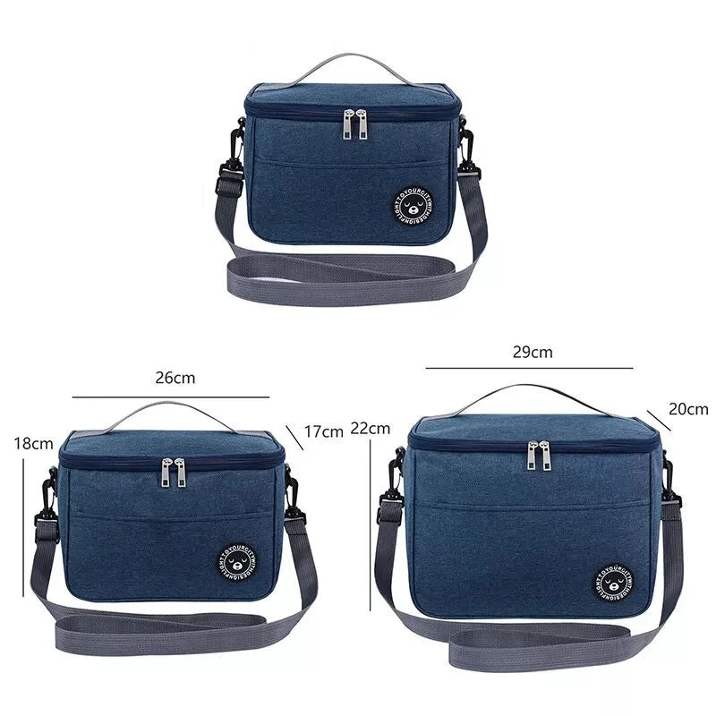 Thermal Insulated Cooler Bags Large Picnic Lunch Bento Food Box Bag