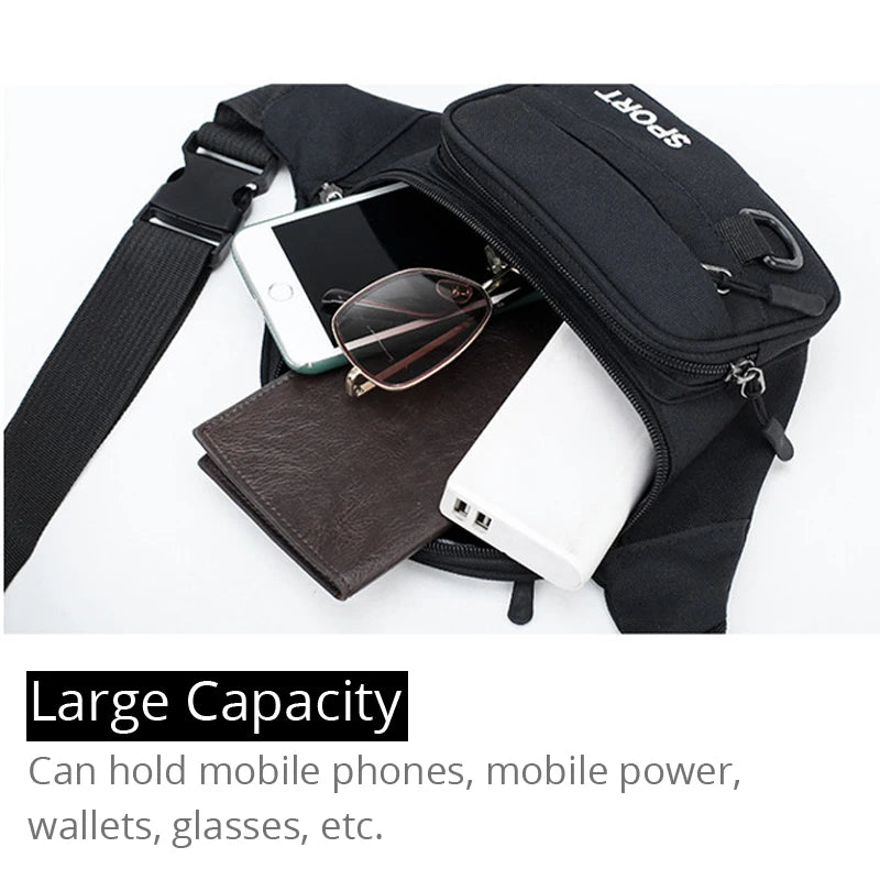 Waterproof Waist Bag Running Sport Chest Fanny Pack Red Belt Bag 193
