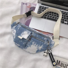 Canvas Crossbody Bag Waist Pack Shoulder Pouch
