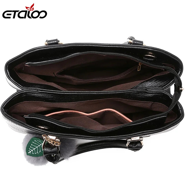 Women Handbag Top-handle Bag PU Leather Crossbody Totes