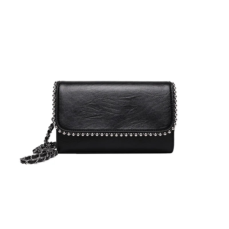 Leather Messenger Bag Small Shoulder Purse Crossbody Handbag
