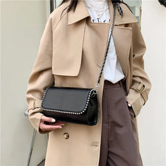 Leather Messenger Bag Small Shoulder Purse Crossbody Handbag