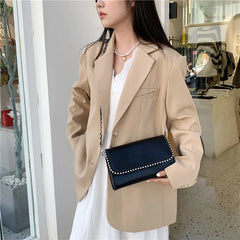 Leather Messenger Bag Small Shoulder Purse Crossbody Handbag