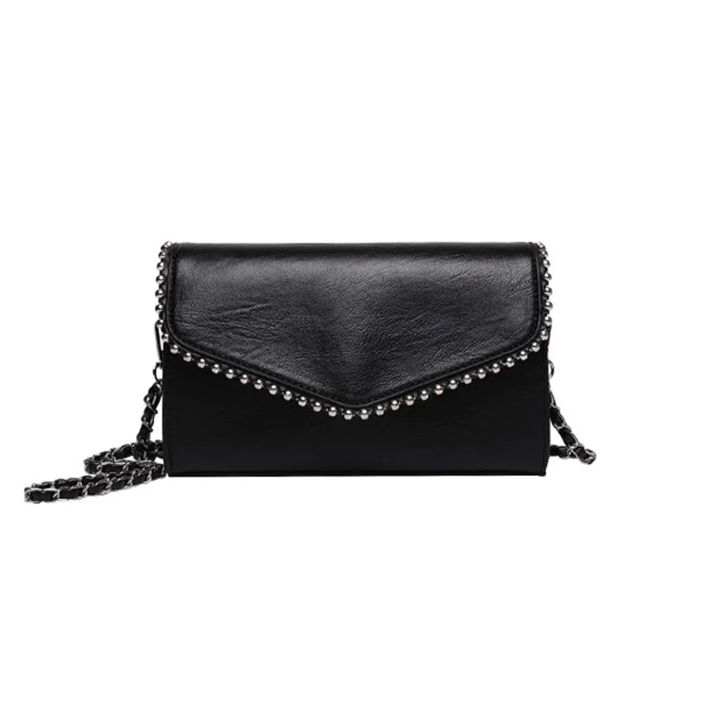 Leather Messenger Bag Small Shoulder Purse Crossbody Handbag