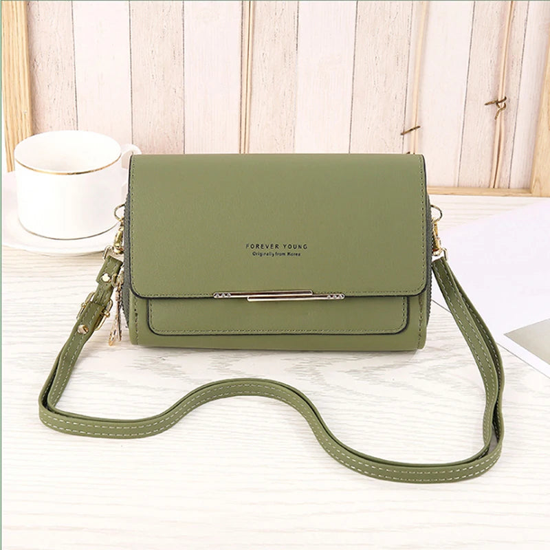 Cloth Pattern Turn Lock Mini Messenger Bag Square Bags