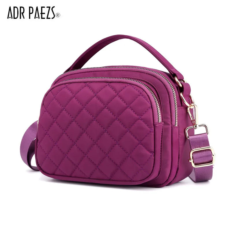 Women Messenger Bags Summer Plaid Crossbody Shoulder Bag Handbag