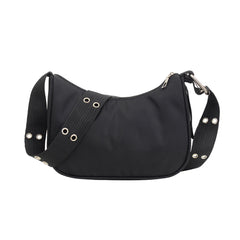 Nylon Crossbody Messenger Bag for Women with Wide Shoulder Strap