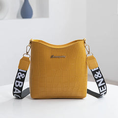 Crocodile PU Leather Messenger Bag Crossbody Shoulder Handbag