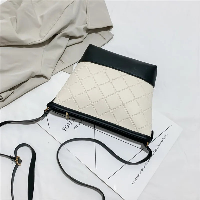 Vintage Leather Messenger Bag for Women, Casual Handbag Tote