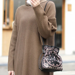 Women Messenger Bags Leather Tassel Handbags Big Size