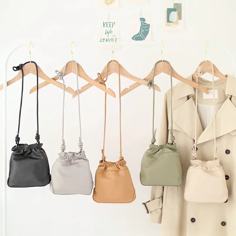 Women Messenger Bags Leather Casual Tassel Handbags Female Bag Vintage