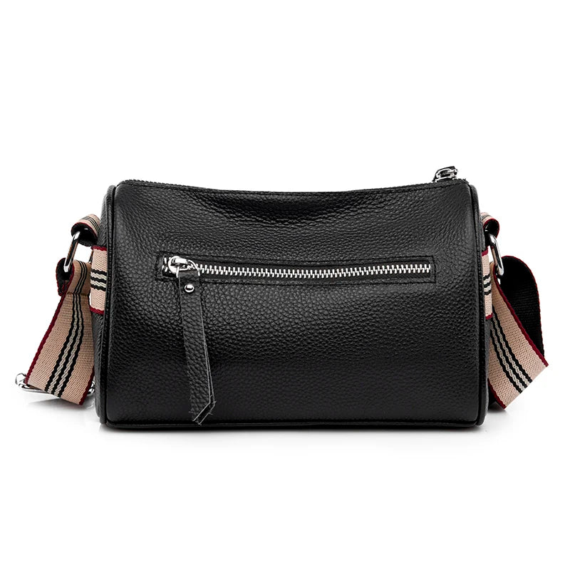 Women Crossbody Bag High Capacity Shoulder Handbag Cowhide Leather