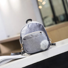Women Mini Backpack Corduroy Small Crossbody Bag For Girl Striped