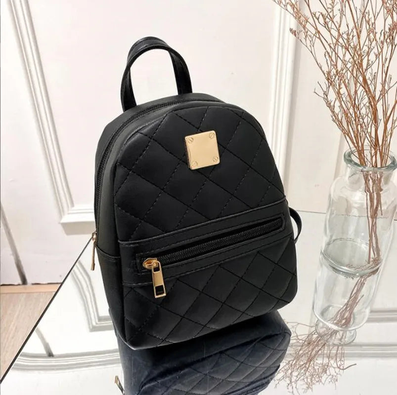 Women Mini Backpack Girls PU Shoulder Bag