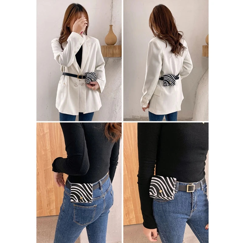 Women Mini Fanny Pack Casual Waist Bag Girls Female Cell Phone Travel Purse