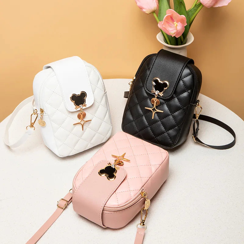 Embroidered Tassel Mini Shoulder Bag for Women