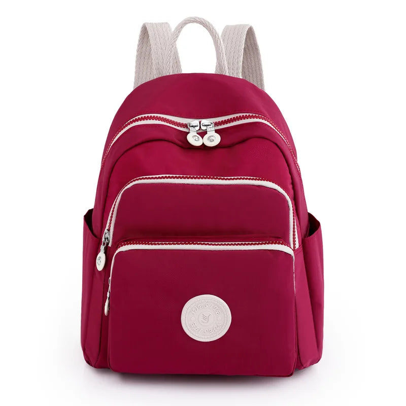 Multilayer Nylon Backpacks Shoulder Bags Female Backpack