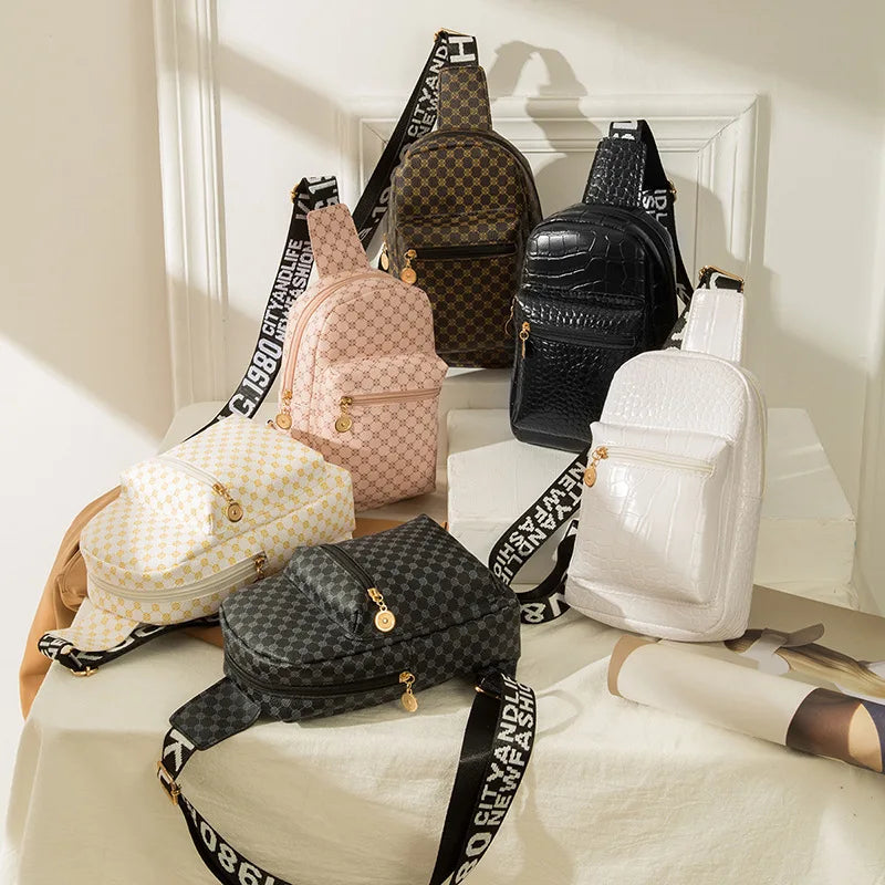 Women Chest Bag Leisure Sports Travel Shoulder Messenger Crossbody Bag