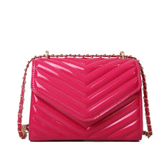 Women Fashion Solid Color Mini Chain Clutch Bag